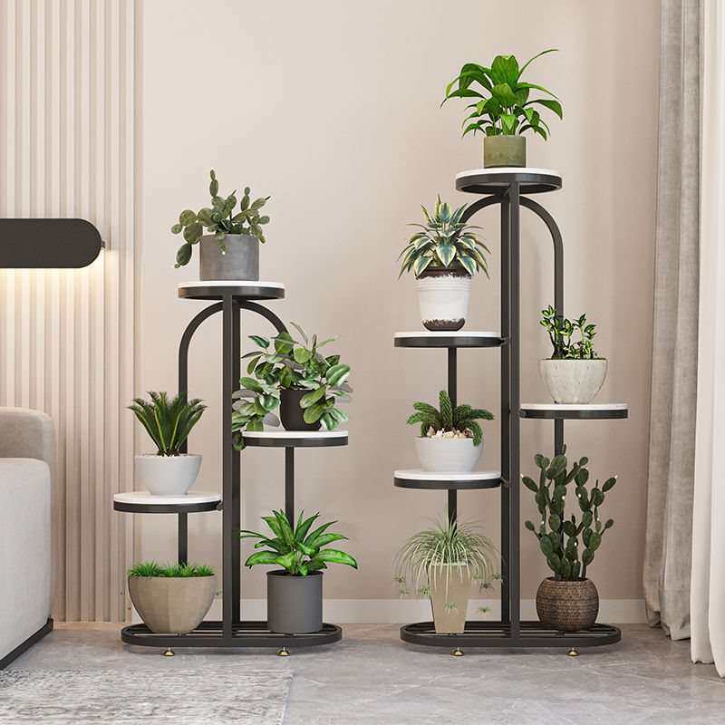 多层铁艺绿萝植花架子客厅落地式阳台室内家用花架北物摆放花盆架