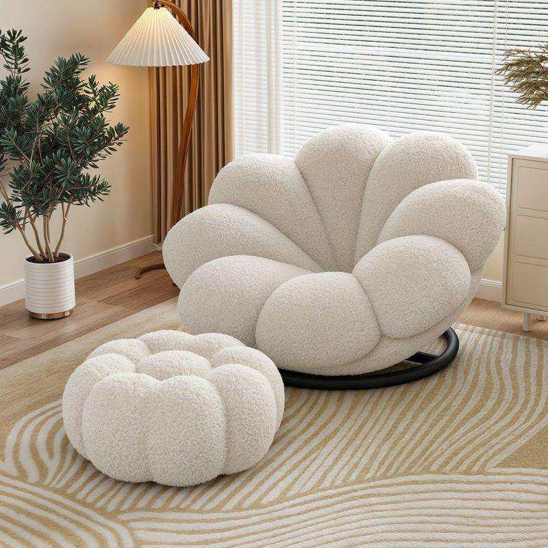 花朵花瓣懒人沙发爆款阳台奶油风卧室阳台沙发椅360度旋转椅客厅,玩具/童车/益智/积木/模型,毛绒/玩偶/公仔/布艺类玩具,淘宝优惠券,粉丝福利购,淘宝优惠卷