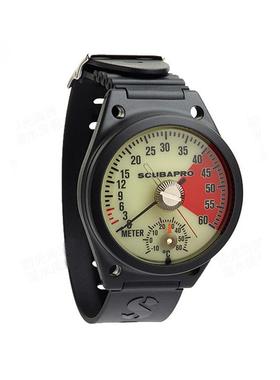 SCUBAPRO STANDARD DEPTH GAUGE手腕式潜水深度表深度计温度显示