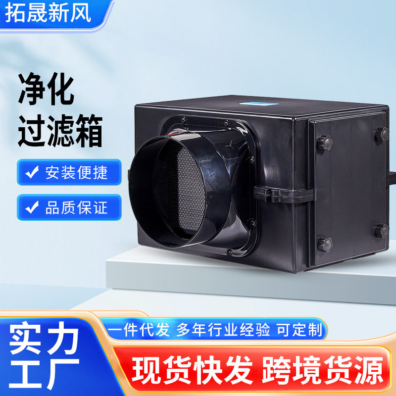 新风过滤网管道空气过滤器前置过滤箱净化器滤芯除尘防虫网