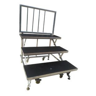 工厂出售三层可移动折叠舞台阶梯踏步学校大合唱台站架拍照合影