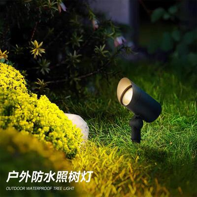 插地灯户外LED射灯10WCOB庭院景观射树灯户外插地射灯跨境插地灯