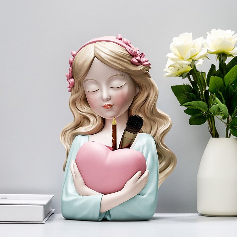 奶油风创意爱心少女玄关生日礼物