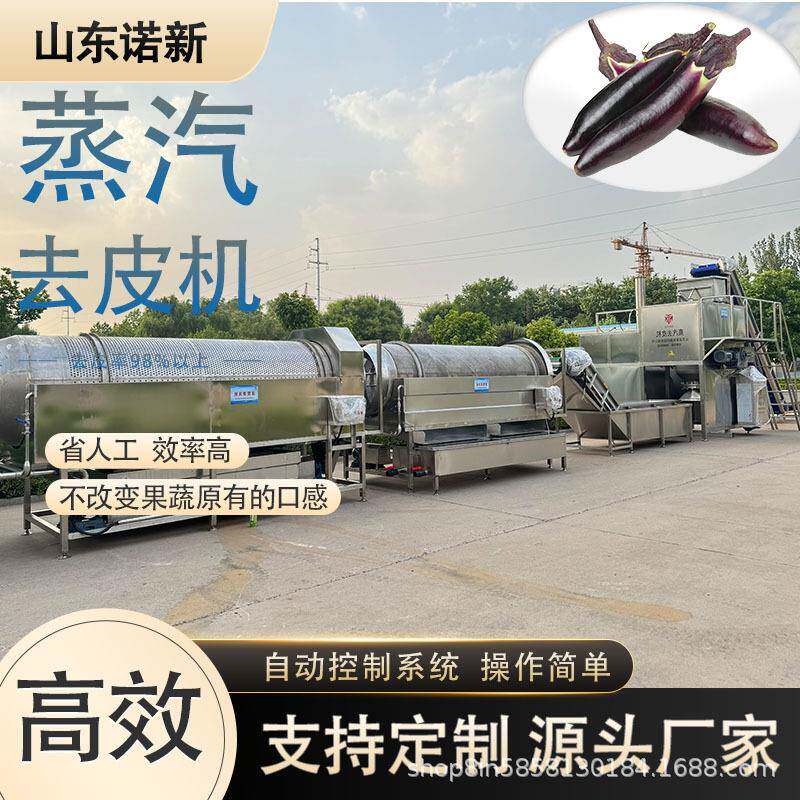 大型全自动果蔬蒸汽去皮机土豆薯条削皮机不锈钢磨皮级