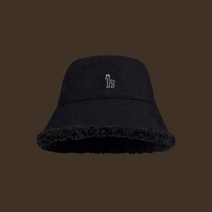 【官网正品】Horgias哈吉斯尼森羊羔毛双面渔夫帽子女秋冬季保暖