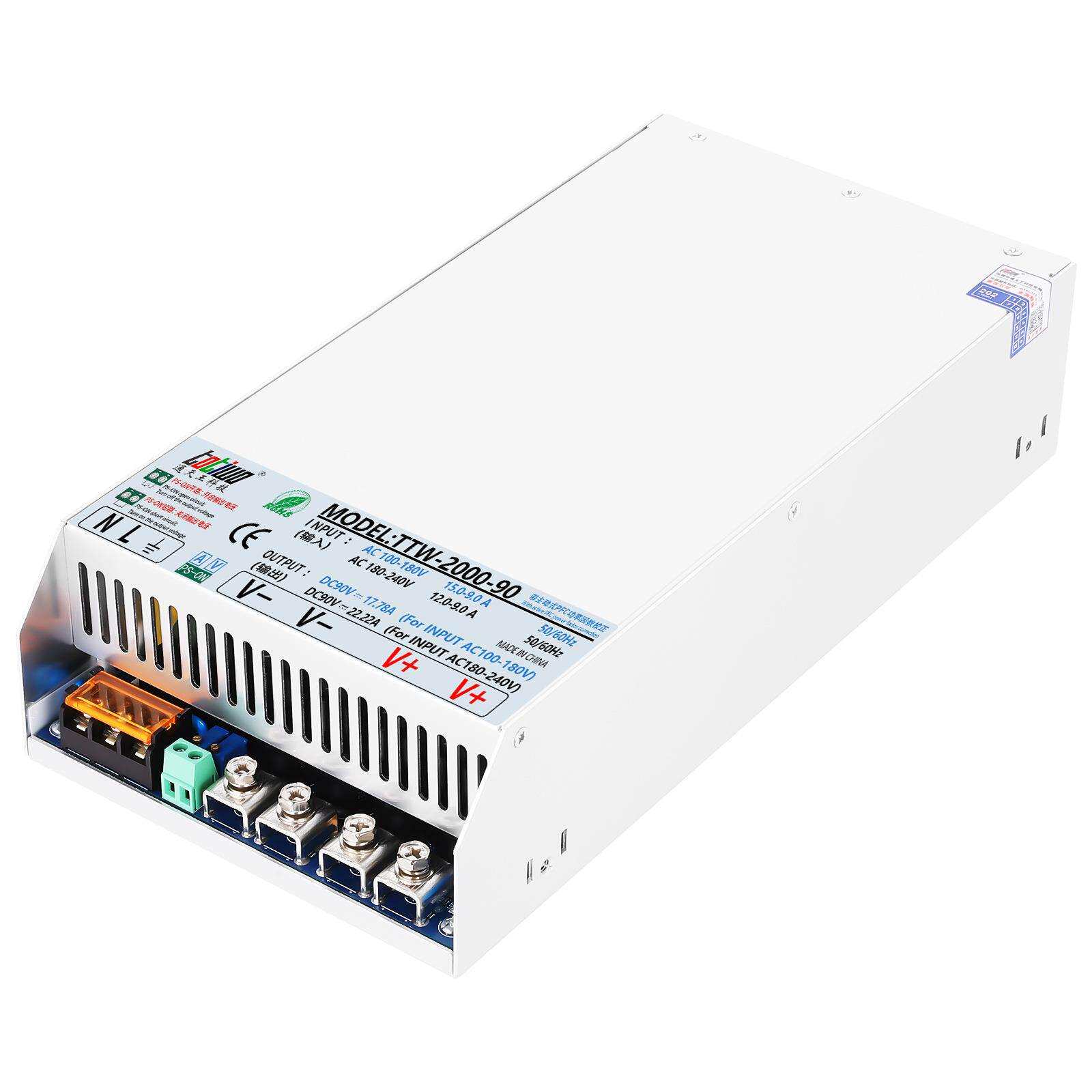 100-240VAC功率因数校正PFC功能DC85V90V95V1800W2000W开关电源