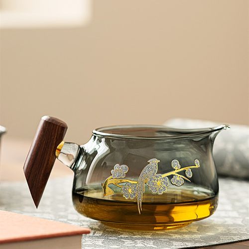 玻璃公道杯家用简约滤茶器茶海公杯茶漏一体组合茶水分离茶滤配件