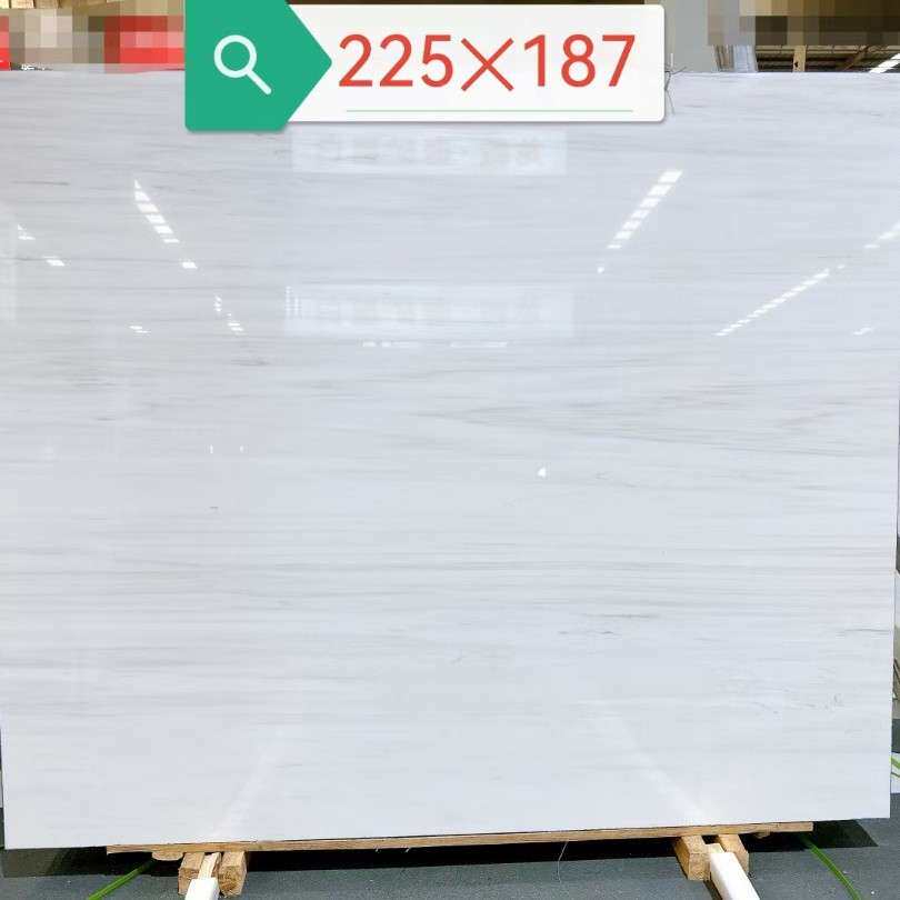 雅士白玉大理石瓷砖现代简约素色地砖办公室工程地板砖通体大理石