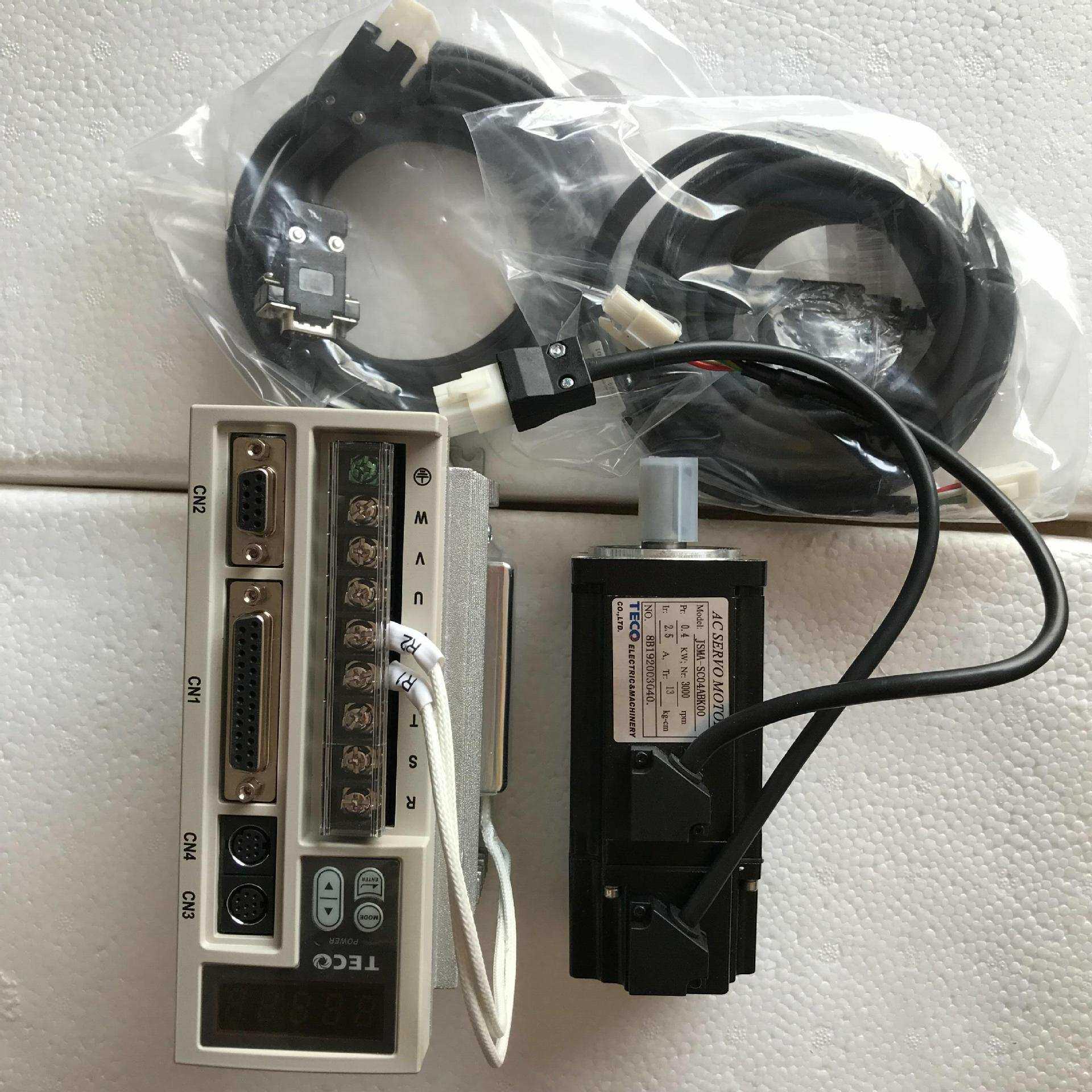 TECO东元伺服电机JSMA-SC04ABK00/JSDEP-15A 0.4KW 2.5A 3000rpm