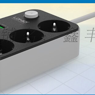 LDNIO 6口USB充电智能插座 拖线板欧标欧规德式三位排插欧式插口