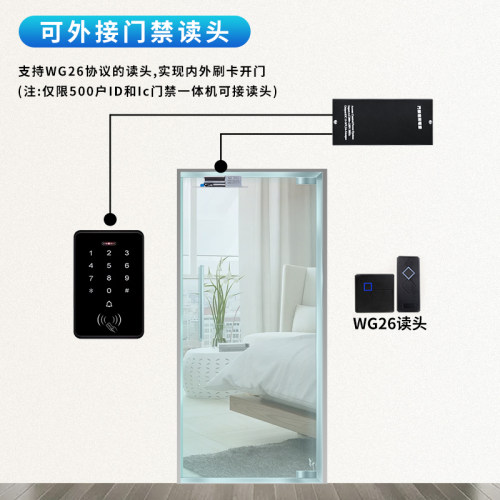 逸太触屏智能电子门禁系统套装刷卡密码玻璃门门禁锁一体机电磁锁
