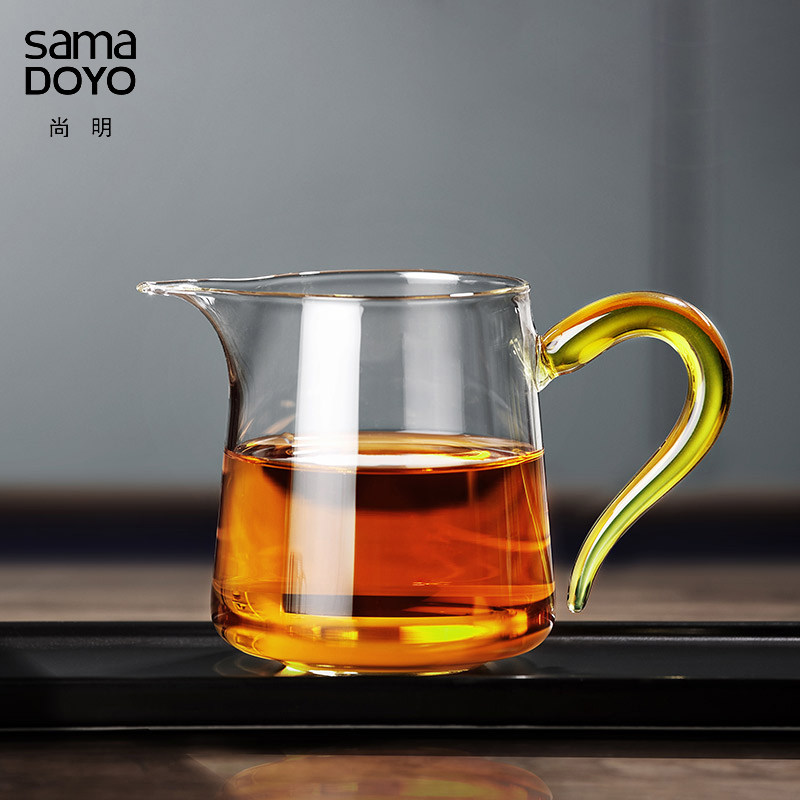 尚明加厚玻璃公道杯 耐高温大号茶海分茶器高端独特功夫茶具配件