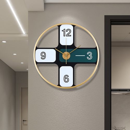 圆形挂钟客厅餐厅个性创意时尚墙壁装饰挂表现代简约大气静音钟表