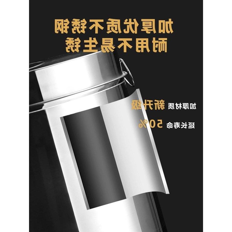 不锈钢陈皮桶茶叶桶大号铁桶加厚存放密封罐茶叶储存罐专
