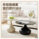 奶油茶几小户型卧室小茶几新款 沙发床头小桌子阳台小茶桌圆形纯白
