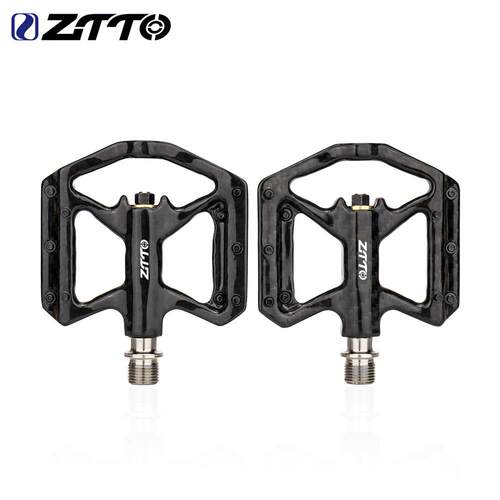 ZTTO碳纤维脚踏折叠车脚踏板山地公路自行车钛轴超轻脚蹬骑行配件