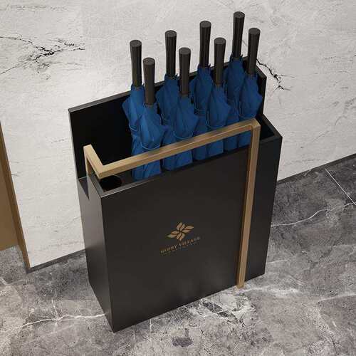 简约雨伞架酒店大堂铁艺高端放伞置物架挂伞神器售楼部雨伞收纳架