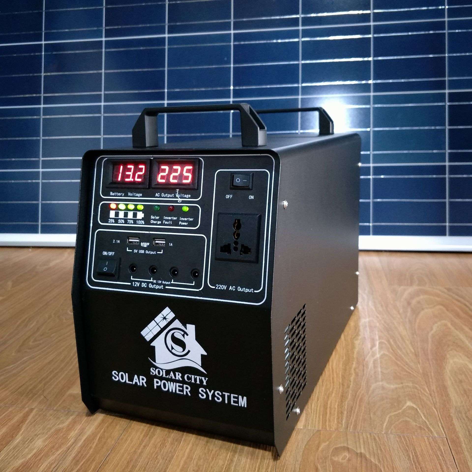 200W太阳能发电系统太阳能离网逆控一体机 家用便携式光伏发电器