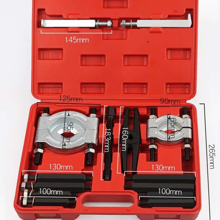 14件双盘拉马 轴承拔卸器 内外径轴承拆装工具 专用底盘汽修工具