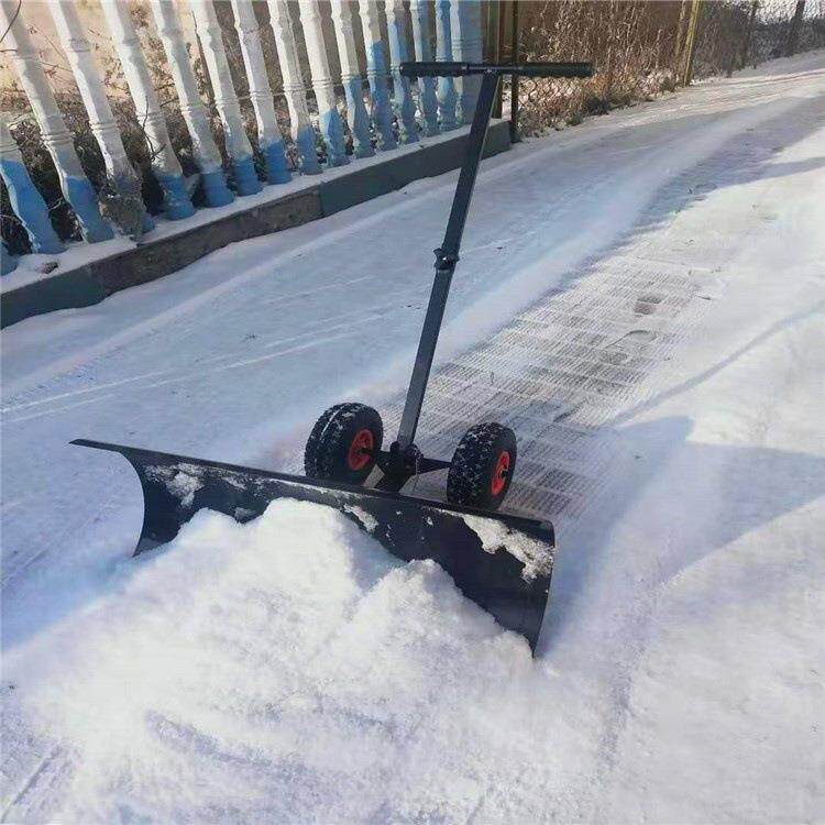 大小双杆轮式推雪铲人工除雪铲推雪板除雪板除雪推雪 铲雪工具