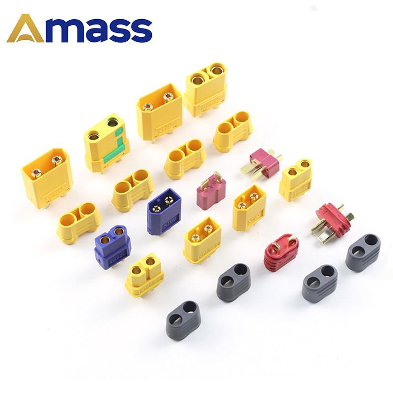 Amass正品 防滑T插头 EC5 EC3 MT60 XT60H带护套 XT90H接头图片