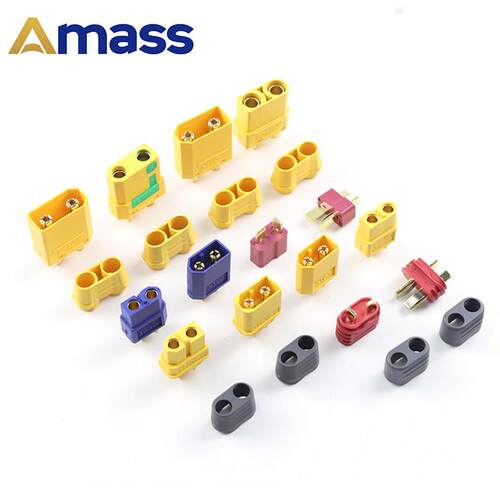 Amass正品 防滑T插头 EC5 EC3 MT60 XT60H带护套 XT90H接头