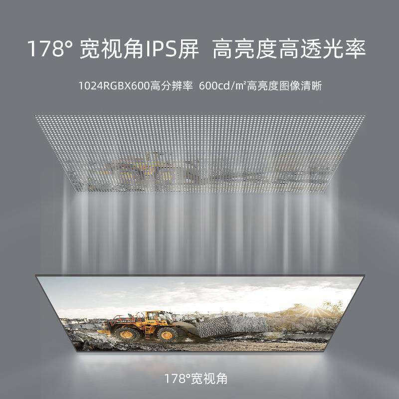 7寸720P无线叉车监控系统 大前移 三向叉平衡重 百万像素画质传输
