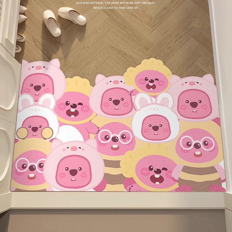 入户门地垫粉色进门耐脏地毯门口高档皮革防滑垫可擦免洗防水防污,居家布艺,入户地垫,淘宝优惠券,粉丝福利购,淘宝优惠卷