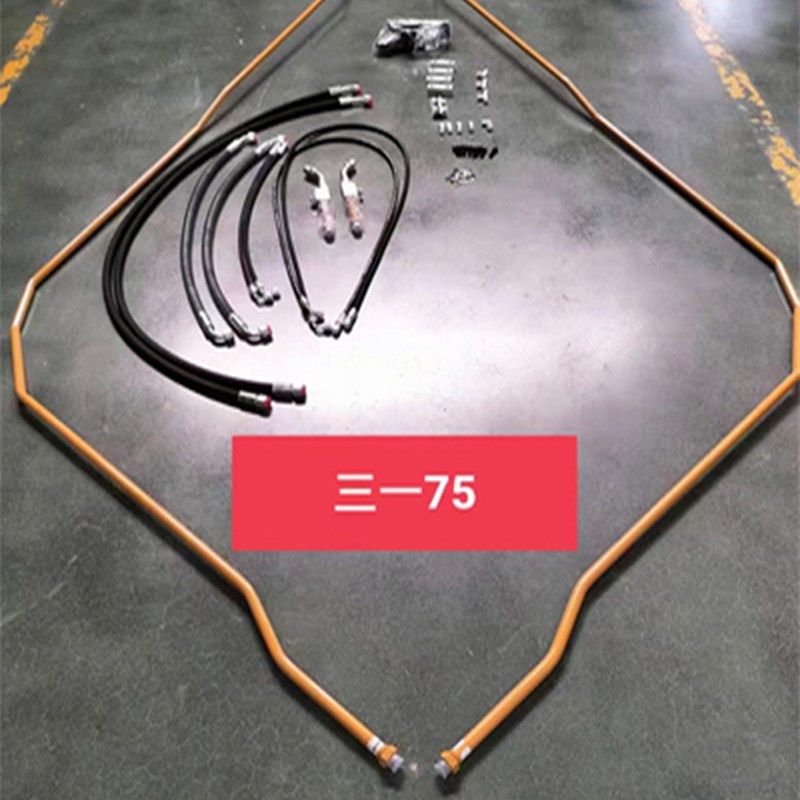 挖掘机破碎锤高压油管锤管三一柳工徐工勾机炮机全车铁软管路配件