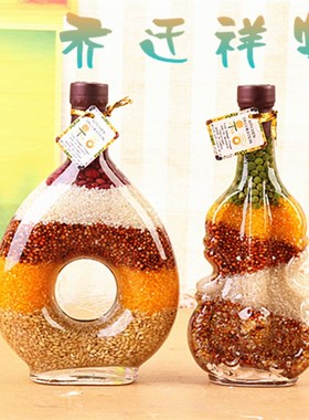 创意家居五谷丰登摆件酒柜橱柜摆设装饰品现代餐厅客厅招财工艺品