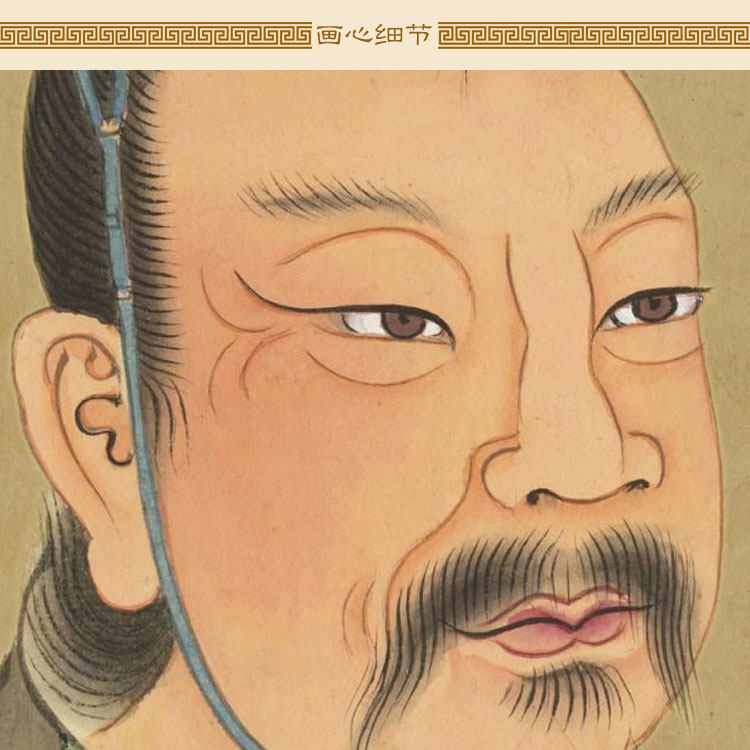 大禹成汤历史人物画像 仓颉挂画 中式复古丝绸卷轴画装饰画可定做