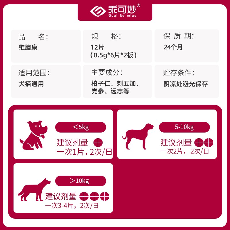 维脑康甲钴胺滋养神径猫咪狗狗弓背掺叫发钭颤叫体态异常