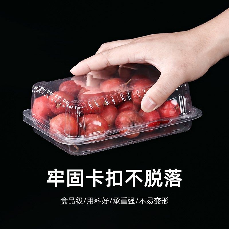 一次性水果盒透明有盖保鲜包装盒草莓小番茄塑料西瓜水果捞打包盒
