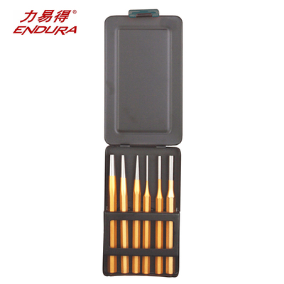 力易得五金工具 高品质 6件套CrV钢冲子(凿) E1565