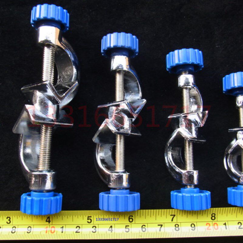 小号 开口14mm 十字夹 直角夹 双顶丝 固定夹 铝合金  实验器材