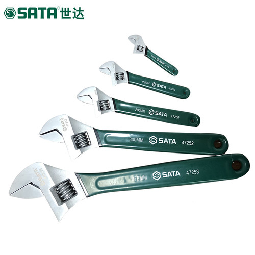 世达活动扳手工具可调节多功能大开口活口6/8/10/12寸47248 47249