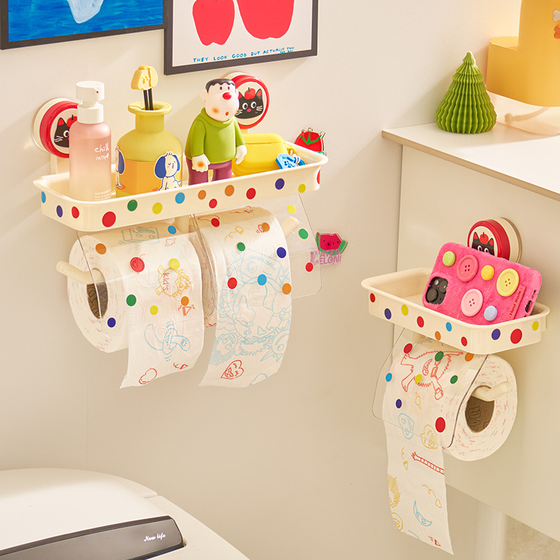 多巴胺吸盘纸巾架免打孔