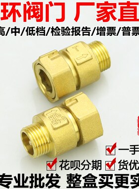 黄铜表前阀表后阀自来水水表防倒流止回阀4分6分1寸DN15 20 25铜
