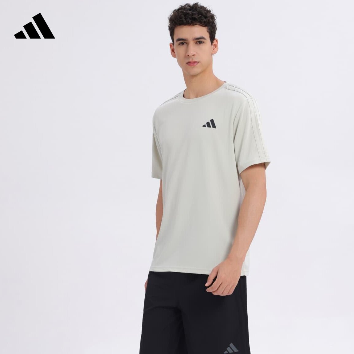 Adidas/阿迪达斯男士短袖t恤2026新款速干透气运动休闲夏半袖上衣
