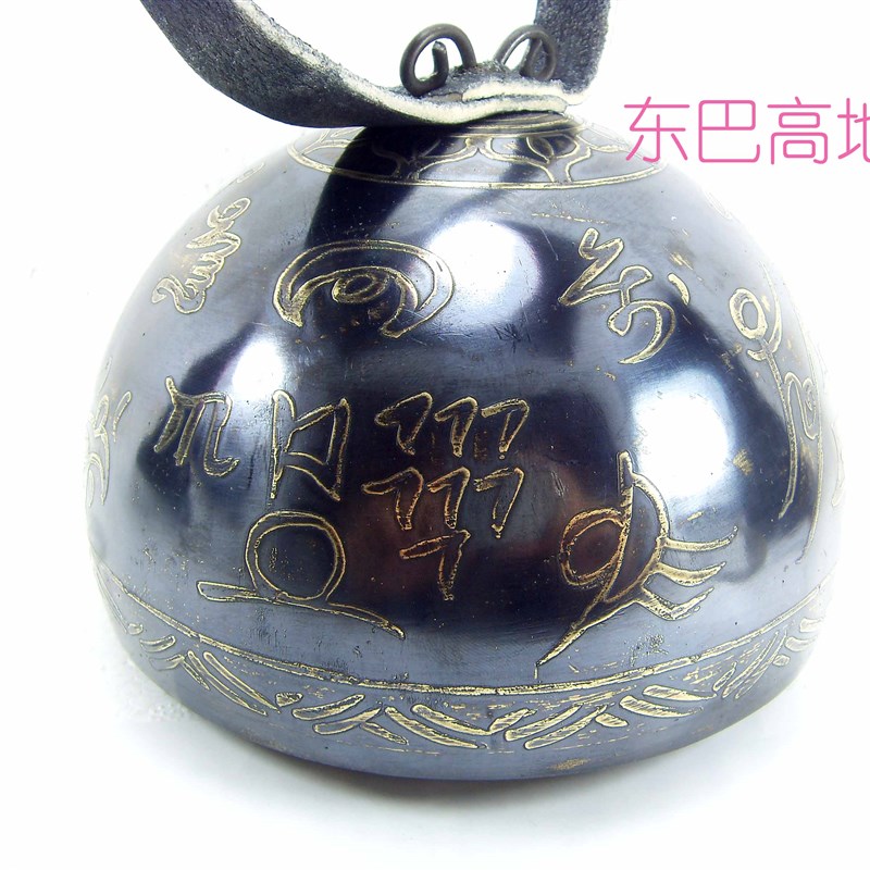 云南丽 铜工纯手大铃铛江茶马牛角大驼铃 复古吉祥平安铃 风铃