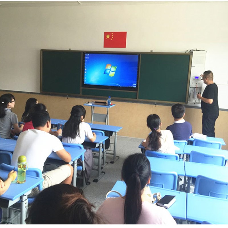 蓝贝思特绿板四块/两块装 电子白板推拉黑板触摸屏电视教学一体机