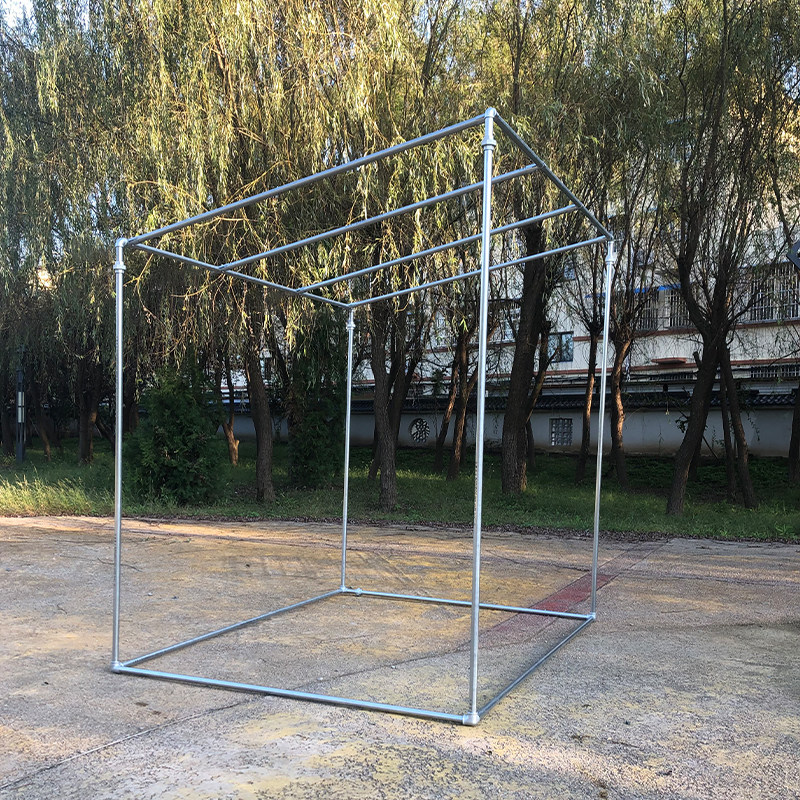 镀锌钢管水管遮阳尖棚花架瓜果葡棚架定制斜面雨顶小屋保温萄架子
