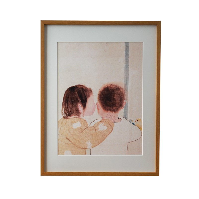皇小小 厅悄话 新画式水墨画客悄装饰画玄关挂中电箱竖画