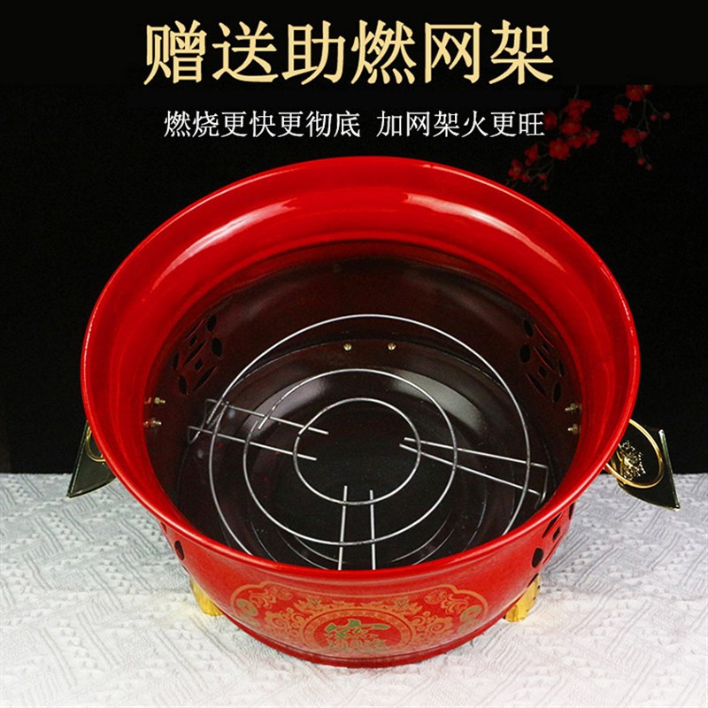 聚宝盆烧纸桶家用室桶烧经宝焚烧内焚化炉搪瓷化宝桶烧纸桶元桶炉