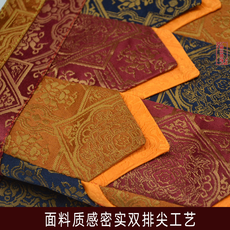 藏族素色暗静尖排双双墙幔密宗墙面装饰桌围裙帷幔墙裙长5米定做