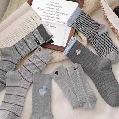 【下单立减50】秋冬新款袜子女百搭中筒袜网红爆款ins风外穿BW