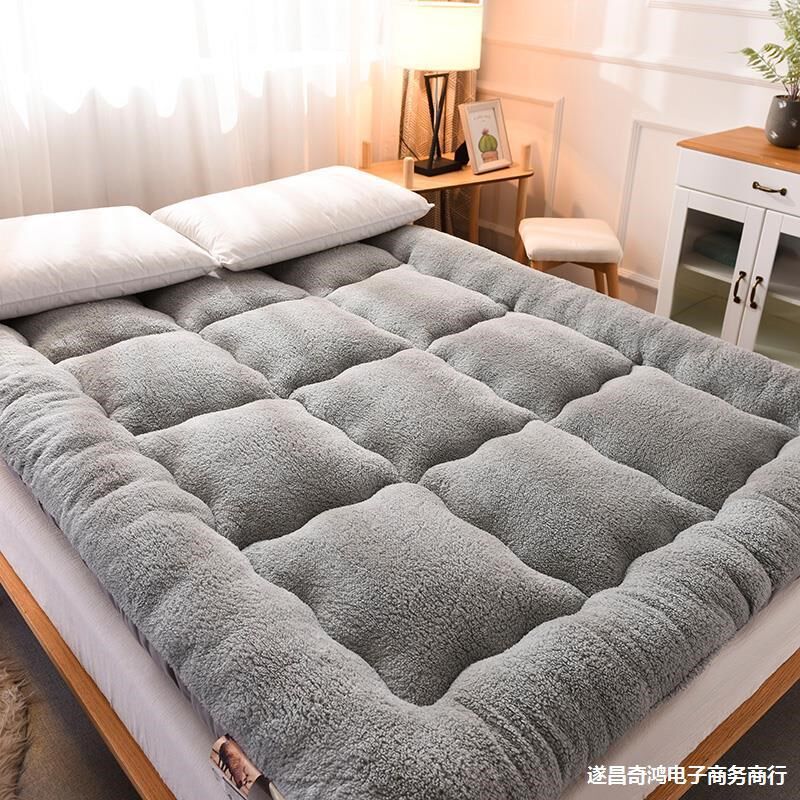 床垫软垫学生宿舍褥子家用被铺底冬季保暖毛毯棉絮垫背羊羔绒加厚