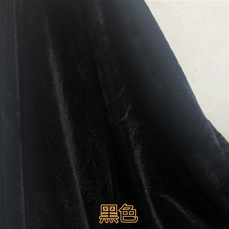 中厚金丝绒布料会议桌布地摊布丝绒舞台背景幕布会议台布整卷绒布