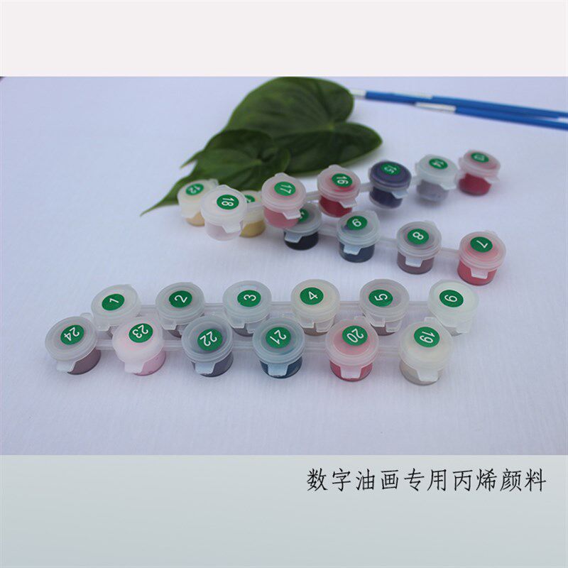 DIY数字油画个人定制人物客厅风景填色画手工绘画填充减压装饰画
