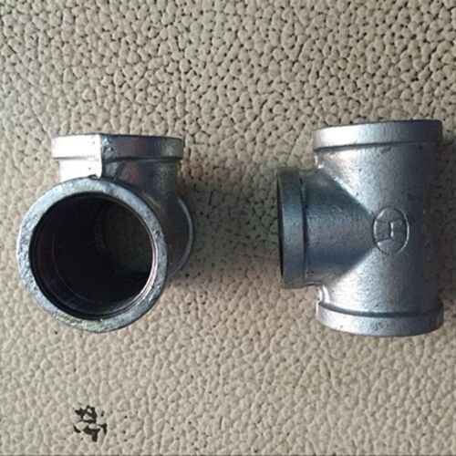 镀锌三通玛钢管件 热镀锌管件异径三通 DN15 20 25 32 40 50 65